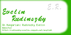 evelin rudinszky business card